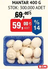 MANTAR 400 G fiyat ve kampanya bilgisi